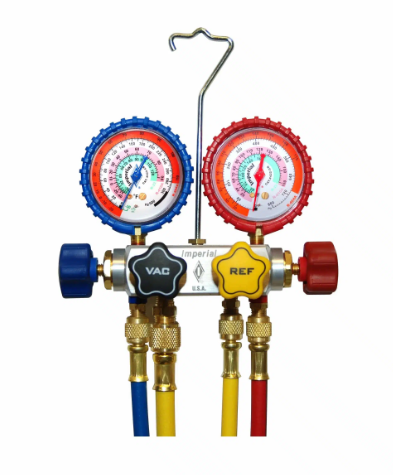 Imperial 847CKPSC 4-Valve Manifold 3 x 5/16 / 1 x 3/8 Hose Set