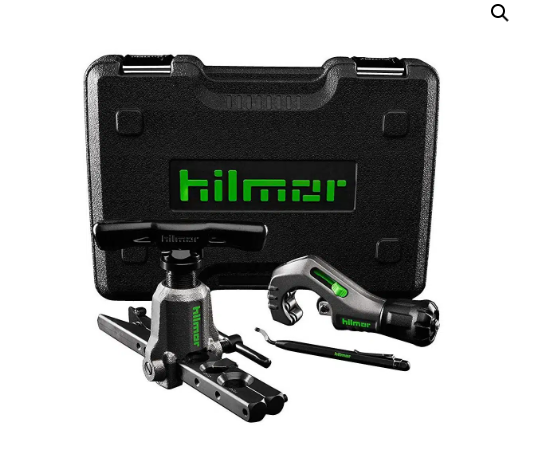 Hilmor 1937685 Orbital Flare Kit with Tubing Cutter and Deburring Tool