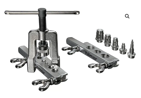 Hilmor 1937684 Basic Flare and Swage Kit 3/16″ to 3/4″