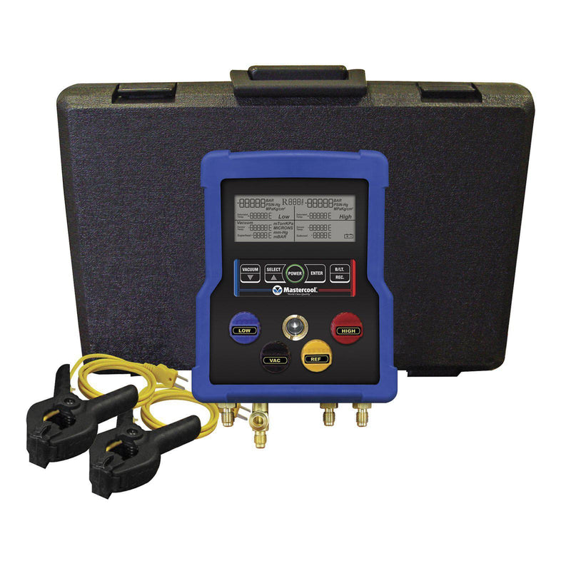 Mastercool 4 Valve Digital Manifold With Thermocouples 99903-02