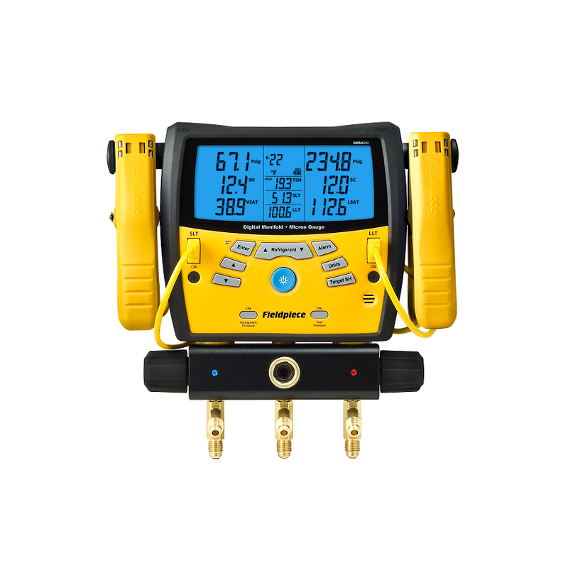 Fieldpiece 2 Valve Digital Manifold With Data Logging & Micron Gauge SM380VINT