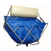 Hydrobag 1200D waterproof canvas catching wastewater during mini-split coil rinse