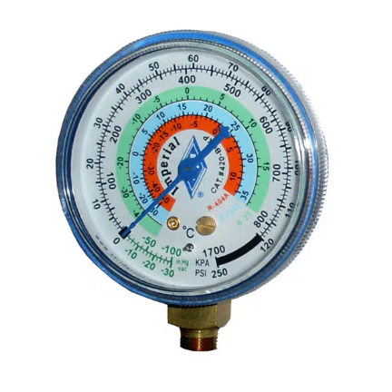Imperial 420-BCKP 68mm Dial Gauge R134a