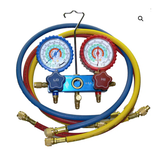 Imperial 581CKPSC 2-Valve / 4-Port Manifold for R22, R404A, R134A,