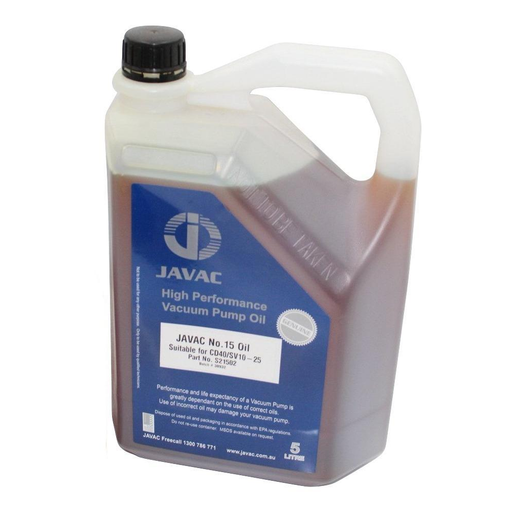 Javac N15 Light General Purpose - 5 Litre Vacuum Pump Oil - S21502