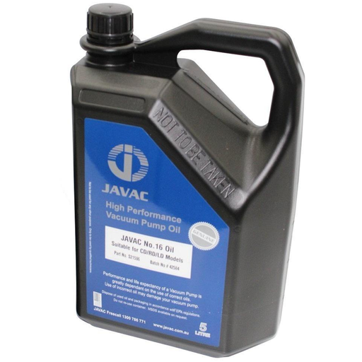 Javac N16 Premium Vector Pump Oil - 5 Litre Vacuum Pump Oil - S21506