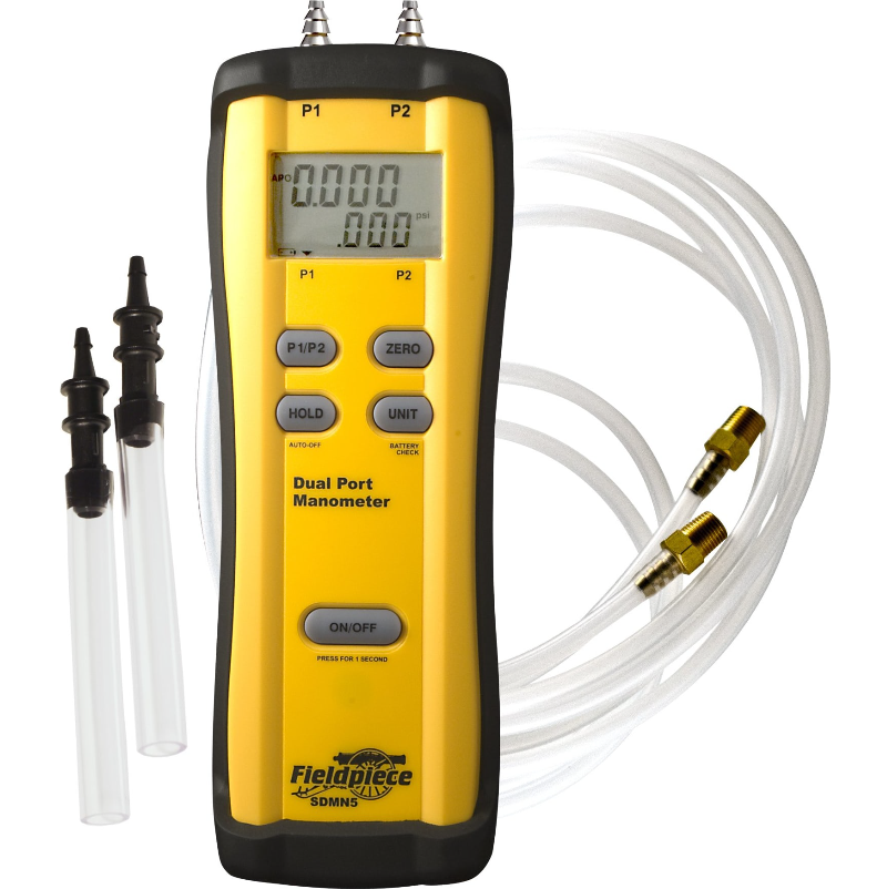 SDMN5: Dual Port Manometer for Static Air & LPG Pressure