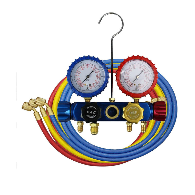 Automotive A/C Service Kit (Pump, Manifold Set, Couplers & Leak Detector)
