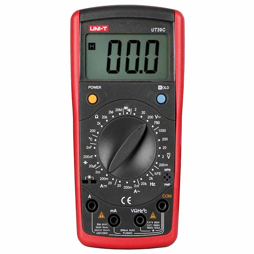 Uni-T UT39C Digital Multimeter AC DC V/A Ohm Temp Hz Multimeter