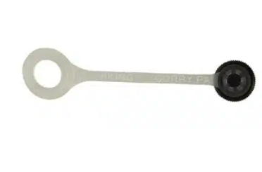 C&D CD2215 1/4″ Flare Black Nylon Cap w/ Retainer Strap