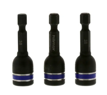 Hilmor 1885437 Magnetic Nut Set – 3 Pieces
