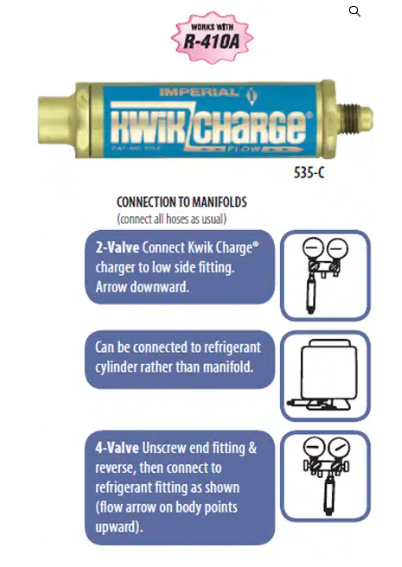 Imperial 545C Kwik Charge Low Side Charger 5/16″