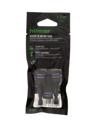 Hilmor 1885437 Magnetic Nut Set – 3 Pieces