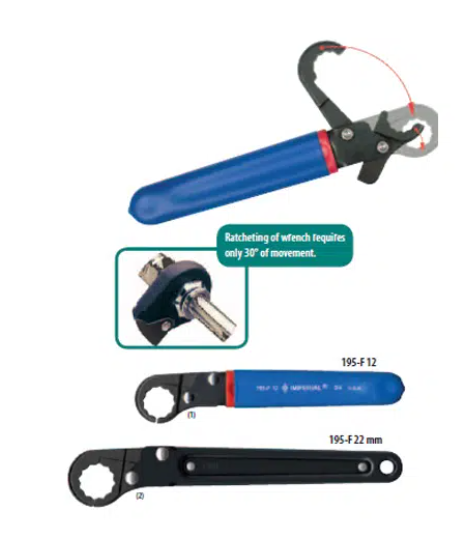 Imperial 195-7STDS-KIT Kwik-Tite Ratchet Wrench Kit