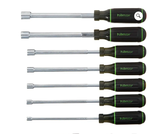 Hilmor 1839075 6″ Shaft Magnetic Nut Driver Set