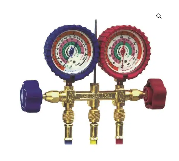 Imperial 493CKPC R22/R407c/R410a 2 Valve Manifold