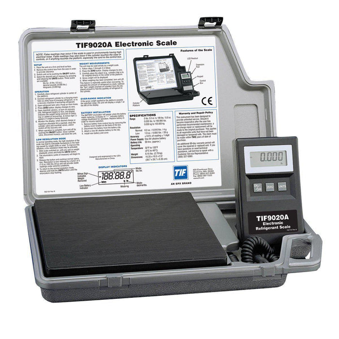 Tif Digital Refrigerant Scale 100kg Capacity Tif9020a