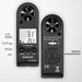 Bemeter Shooting Handheld Anemometer – Digital Wind Speed & Air Flow Tester