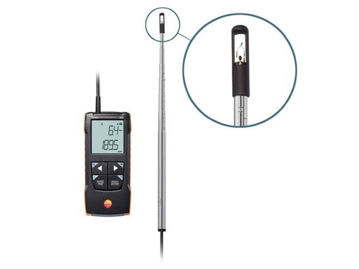 Testo 425 Compact Thermal Hot Wire Anemometer with App Connection