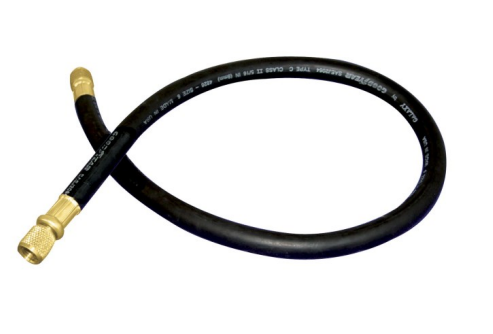 REPLACEMENT BLACK HOSE SAE FULL FLOW 3/8" CHARGING HOSE 150 CM - BLACK