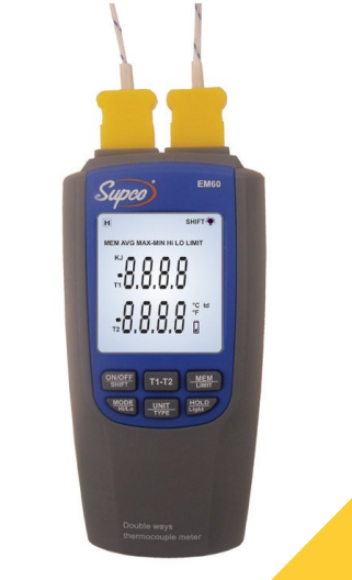 EM60 DUAL DIFFERENTIAL THERMOMETER