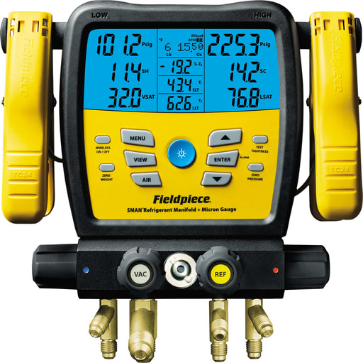 Fieldpiece Wireless 4 Valve Digital Manifold W Micron Gauge - Sm480vint