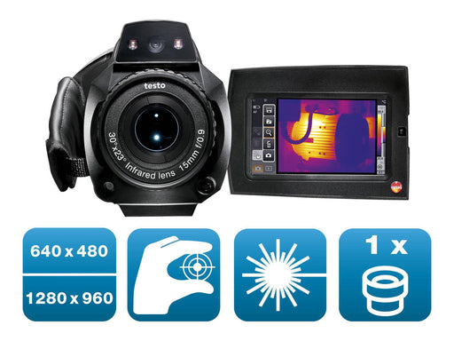 Testo 890 Professional Thermal Imaging Camera with 1 Lens - 0563 0890 X1