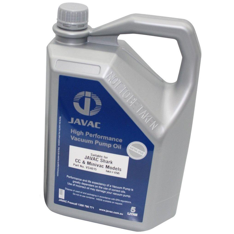 Javac Shark - Cc - Minivac Universal Grade - 5 Litre Vacuum Pump Oil - Vs4015