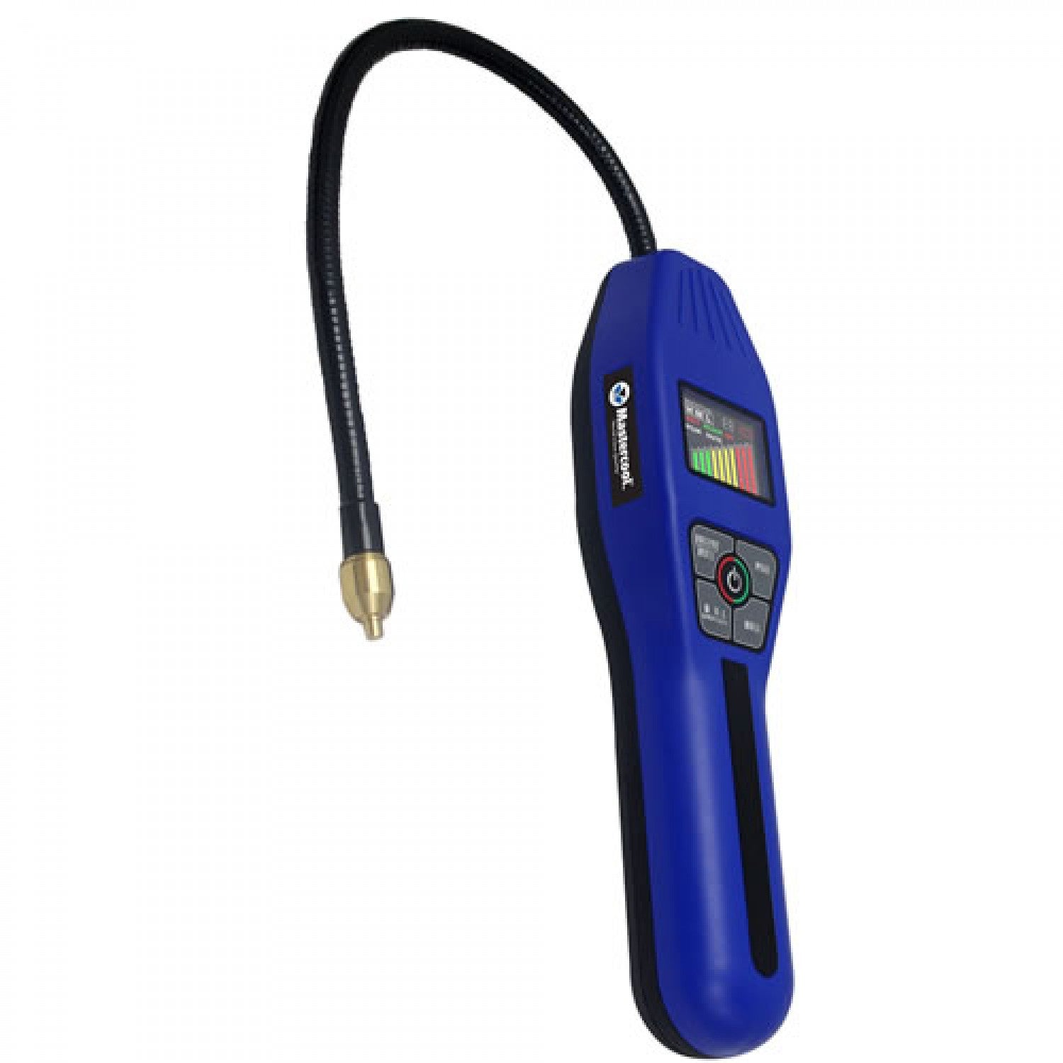Electronic refrigerant leak detector used after a failed nitrogen pressure hold to locate small leaks on HVAC joints