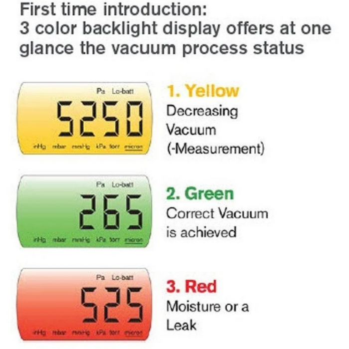 Robinair Digital Micron Vacuum Gauge | Precision Micron Air Conditioning Tool