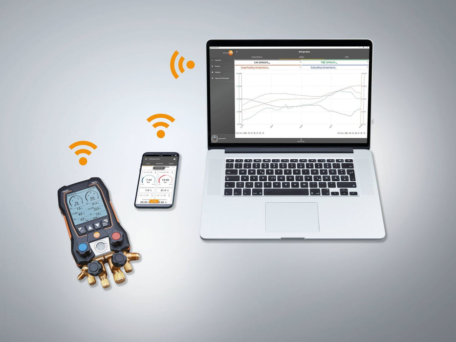 Testo 557s Manual & Smart Digital Manifold | HVAC Shop Australia