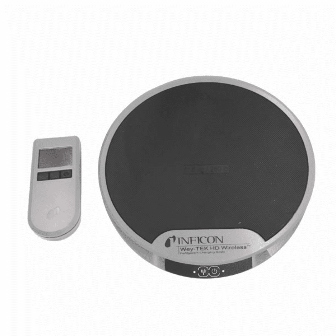 Wireless refrigerant charging scale for accurate weigh-in charging on Australian HVAC jobs