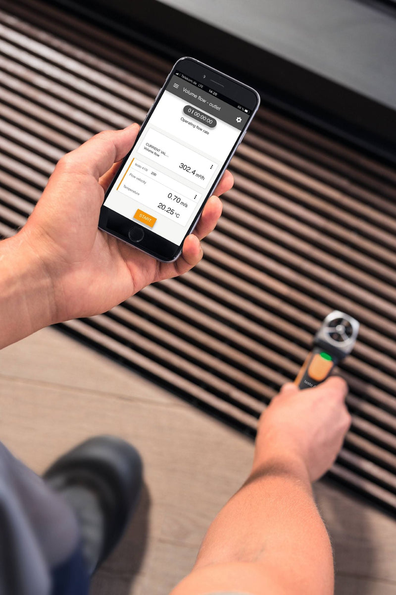 Testo 410i - Vane Anemometer Wireless Smart Probe