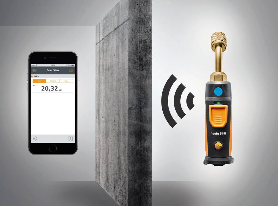 Testo 549i - High-pressure Gauge Operated Via Smartphone