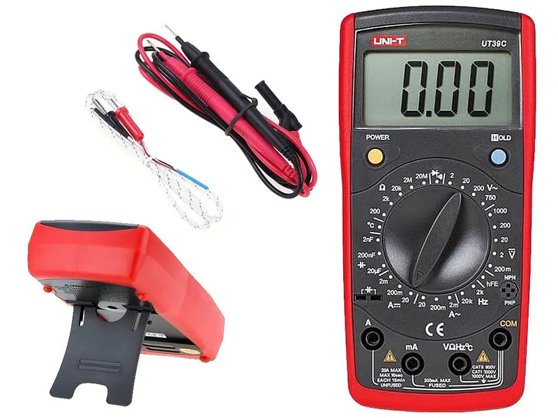 Uni-T UT39C Digital Multimeter AC DC V/A Ohm Temp Hz Multimeter